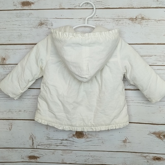 Gymboree White Coat with Ruffles and Bows - Picture 5 of 6